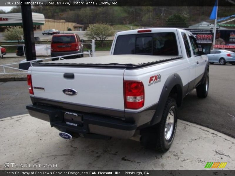 Oxford White / Ebony/Red 2007 Ford Ranger FX4 SuperCab 4x4