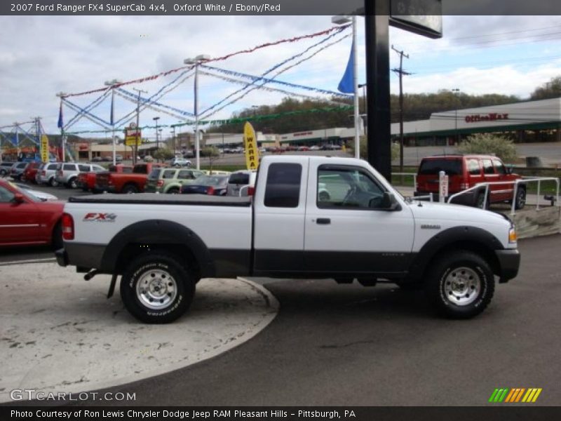 Oxford White / Ebony/Red 2007 Ford Ranger FX4 SuperCab 4x4