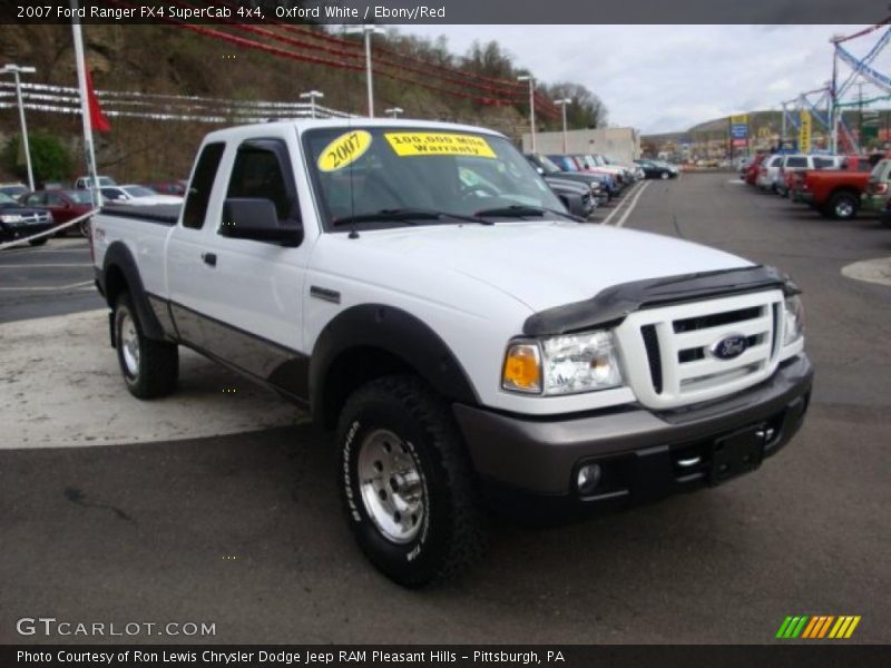Oxford White / Ebony/Red 2007 Ford Ranger FX4 SuperCab 4x4