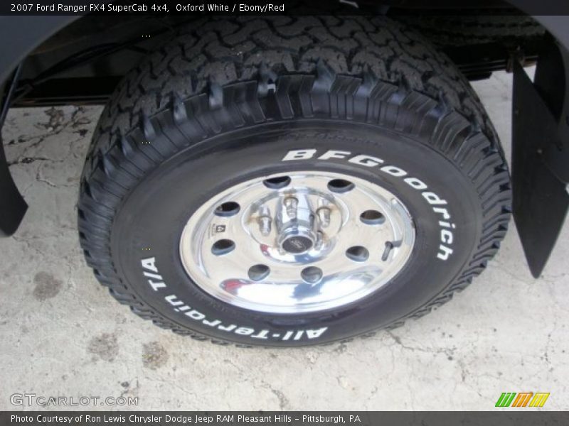 Oxford White / Ebony/Red 2007 Ford Ranger FX4 SuperCab 4x4