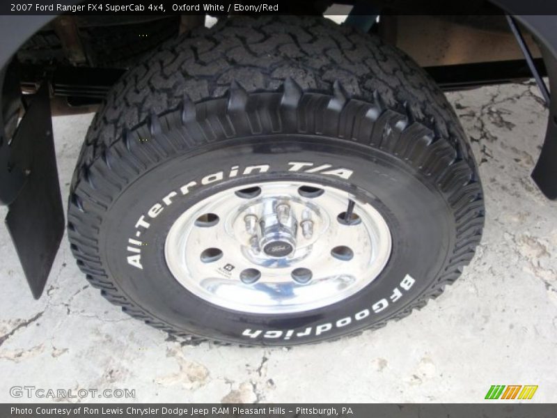 Oxford White / Ebony/Red 2007 Ford Ranger FX4 SuperCab 4x4