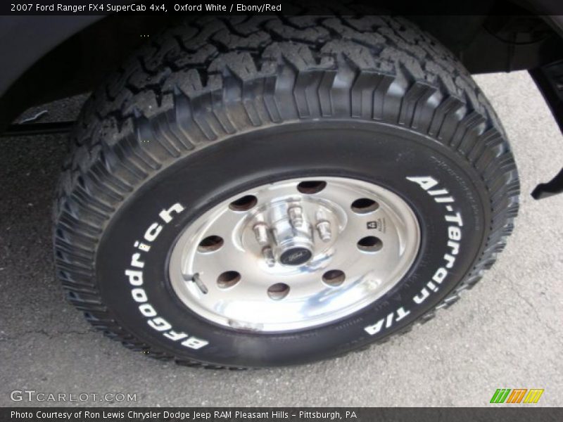 Oxford White / Ebony/Red 2007 Ford Ranger FX4 SuperCab 4x4
