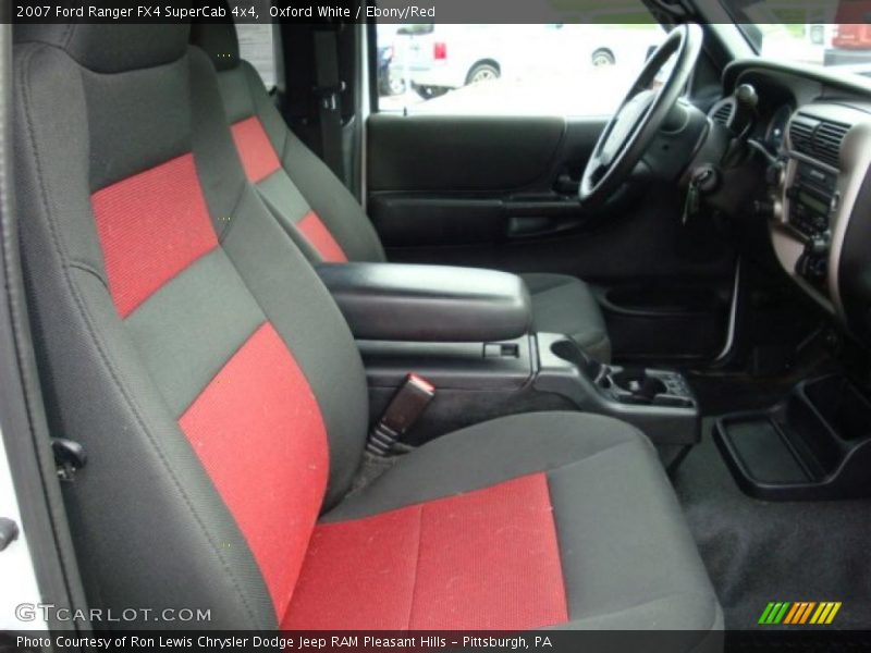 Oxford White / Ebony/Red 2007 Ford Ranger FX4 SuperCab 4x4
