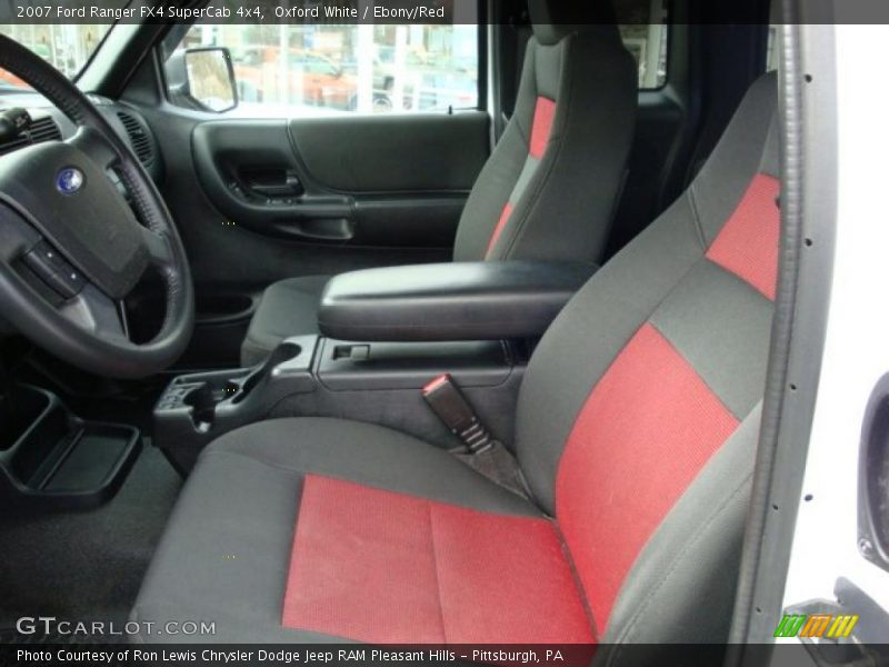 Oxford White / Ebony/Red 2007 Ford Ranger FX4 SuperCab 4x4