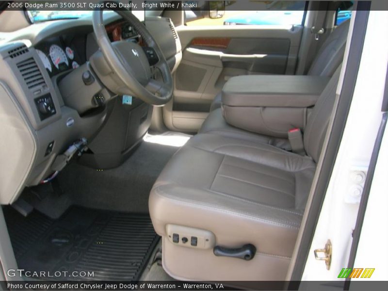 Bright White / Khaki 2006 Dodge Ram 3500 SLT Quad Cab Dually