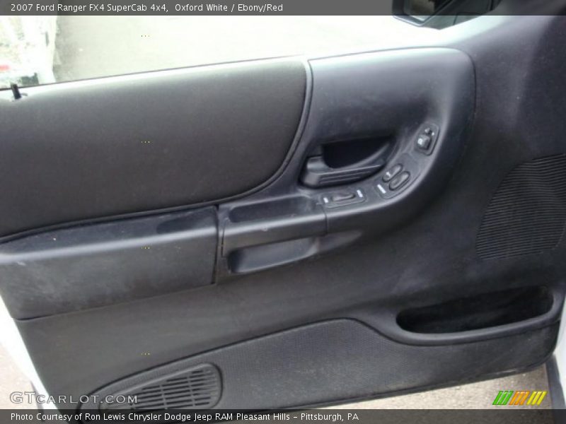 Oxford White / Ebony/Red 2007 Ford Ranger FX4 SuperCab 4x4