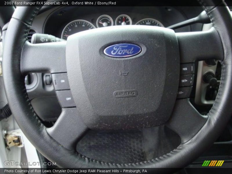 Oxford White / Ebony/Red 2007 Ford Ranger FX4 SuperCab 4x4