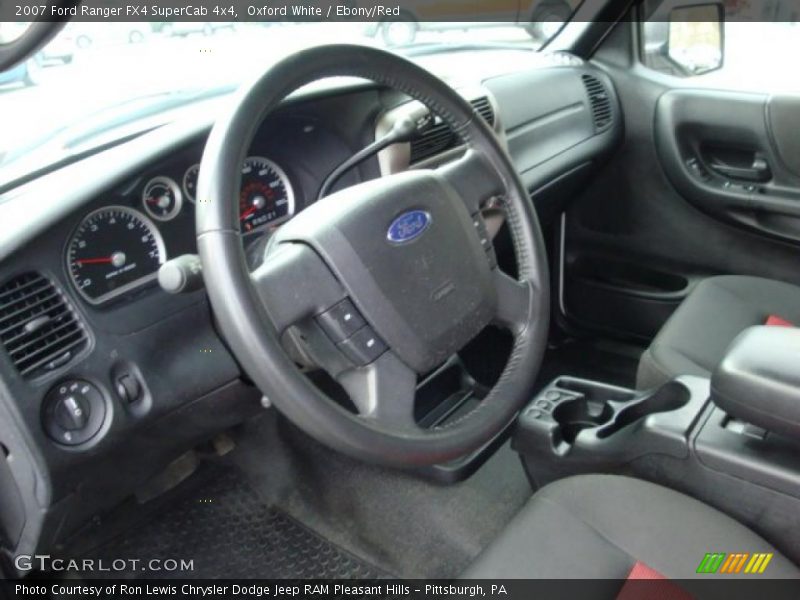 Oxford White / Ebony/Red 2007 Ford Ranger FX4 SuperCab 4x4