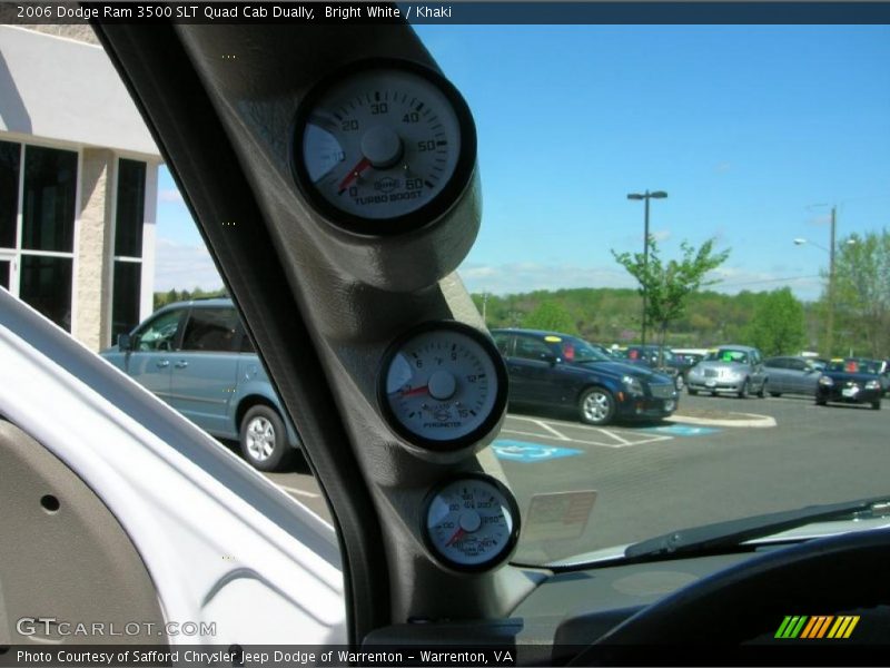 Bright White / Khaki 2006 Dodge Ram 3500 SLT Quad Cab Dually