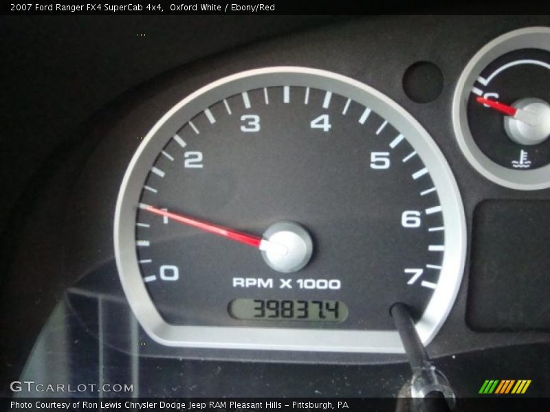 Oxford White / Ebony/Red 2007 Ford Ranger FX4 SuperCab 4x4