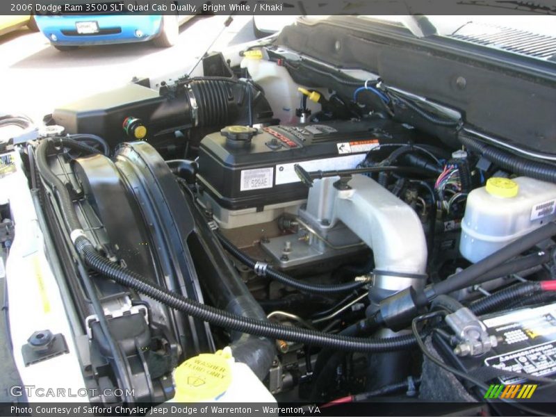 Bright White / Khaki 2006 Dodge Ram 3500 SLT Quad Cab Dually