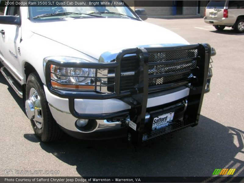 Bright White / Khaki 2006 Dodge Ram 3500 SLT Quad Cab Dually