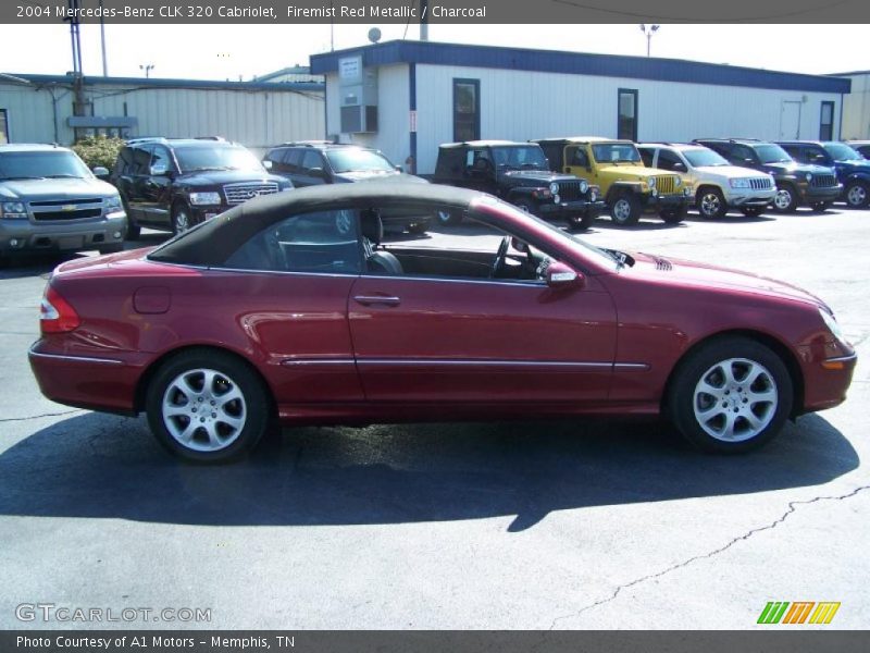 Firemist Red Metallic / Charcoal 2004 Mercedes-Benz CLK 320 Cabriolet