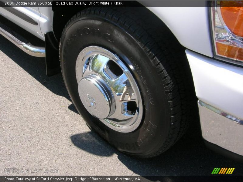Bright White / Khaki 2006 Dodge Ram 3500 SLT Quad Cab Dually
