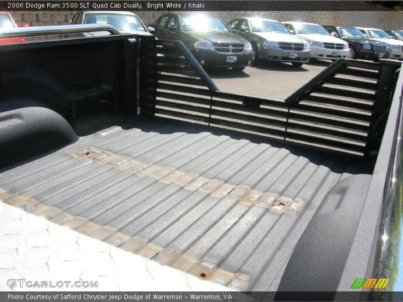 Bright White / Khaki 2006 Dodge Ram 3500 SLT Quad Cab Dually