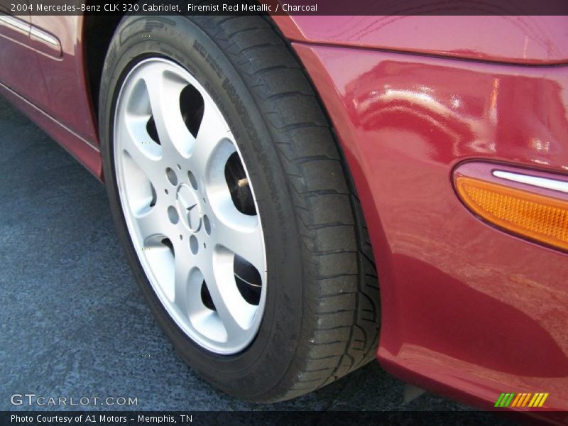 Firemist Red Metallic / Charcoal 2004 Mercedes-Benz CLK 320 Cabriolet