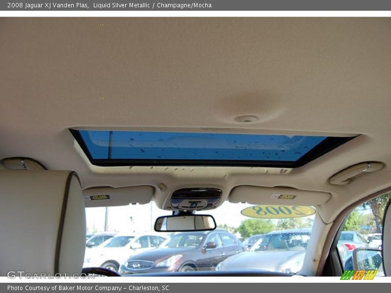 Liquid Silver Metallic / Champagne/Mocha 2008 Jaguar XJ Vanden Plas