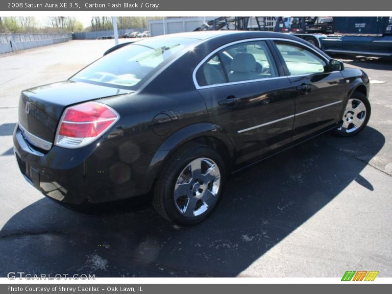 Carbon Flash Black / Gray 2008 Saturn Aura XE 3.5