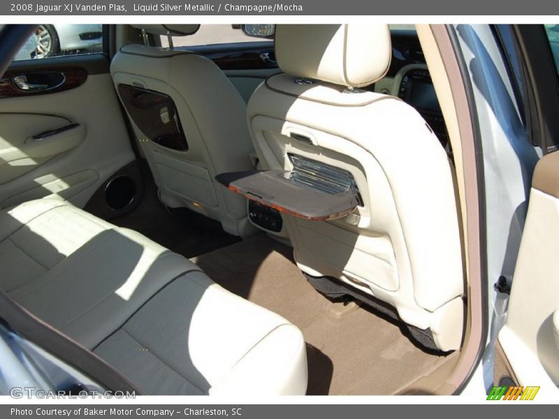 Liquid Silver Metallic / Champagne/Mocha 2008 Jaguar XJ Vanden Plas