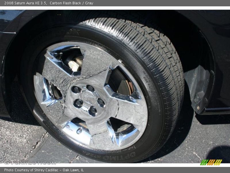 Carbon Flash Black / Gray 2008 Saturn Aura XE 3.5