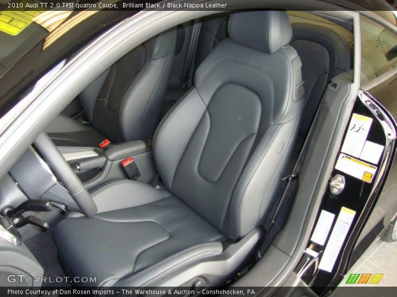 Brilliant Black / Black Nappa Leather 2010 Audi TT 2.0 TFSI quattro Coupe
