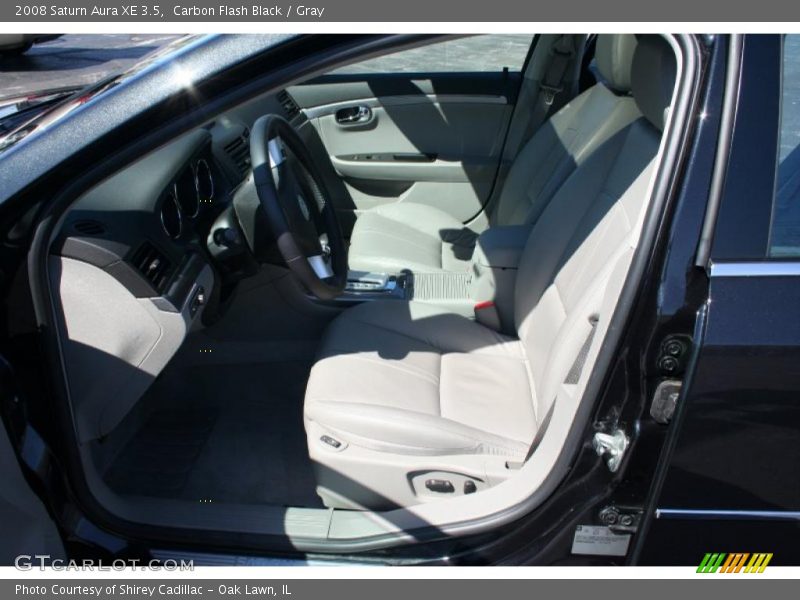 Carbon Flash Black / Gray 2008 Saturn Aura XE 3.5