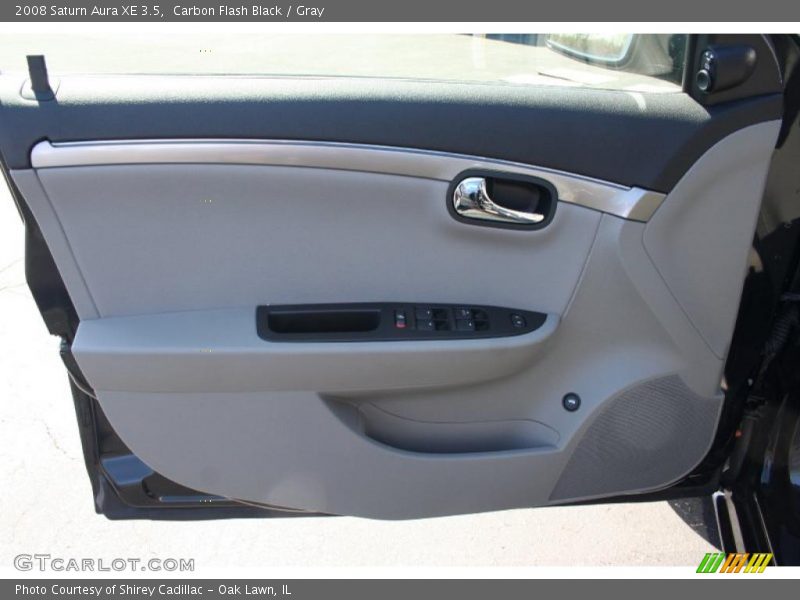 Carbon Flash Black / Gray 2008 Saturn Aura XE 3.5