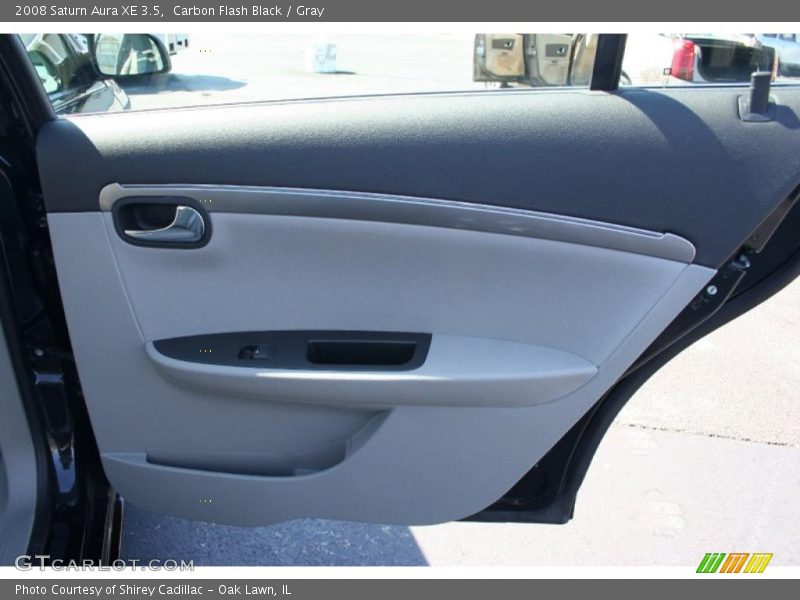Carbon Flash Black / Gray 2008 Saturn Aura XE 3.5