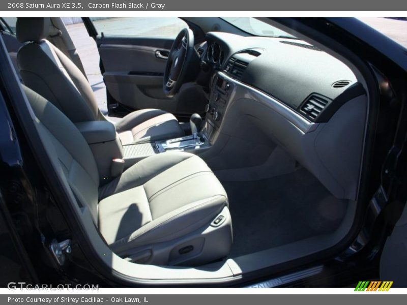 Carbon Flash Black / Gray 2008 Saturn Aura XE 3.5