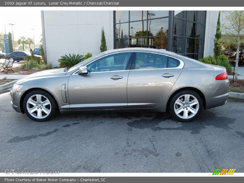 Lunar Grey Metallic / Charcoal/Charcoal 2009 Jaguar XF Luxury