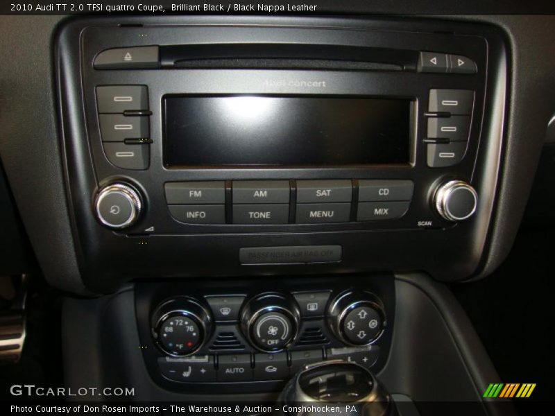 Brilliant Black / Black Nappa Leather 2010 Audi TT 2.0 TFSI quattro Coupe