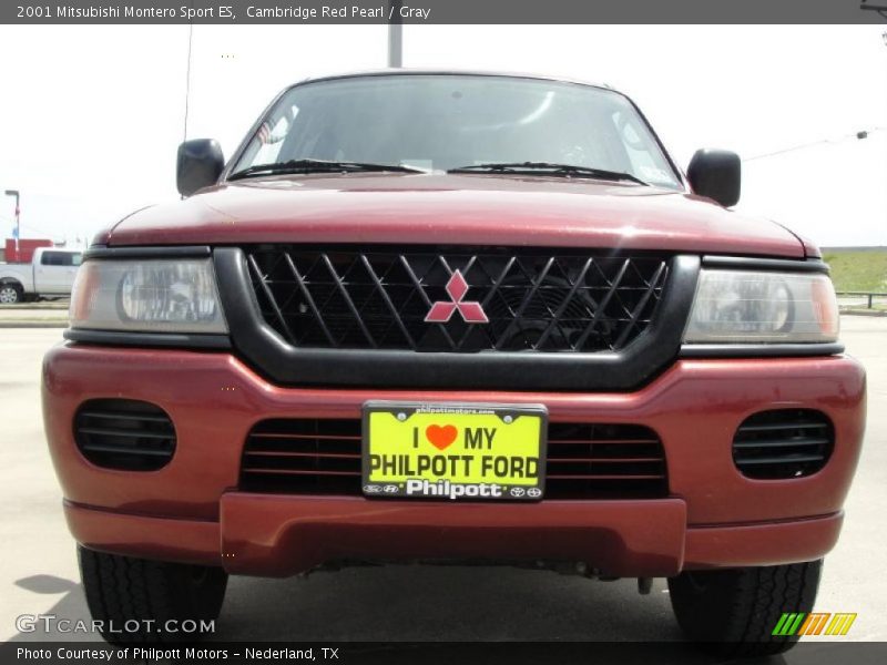 Cambridge Red Pearl / Gray 2001 Mitsubishi Montero Sport ES