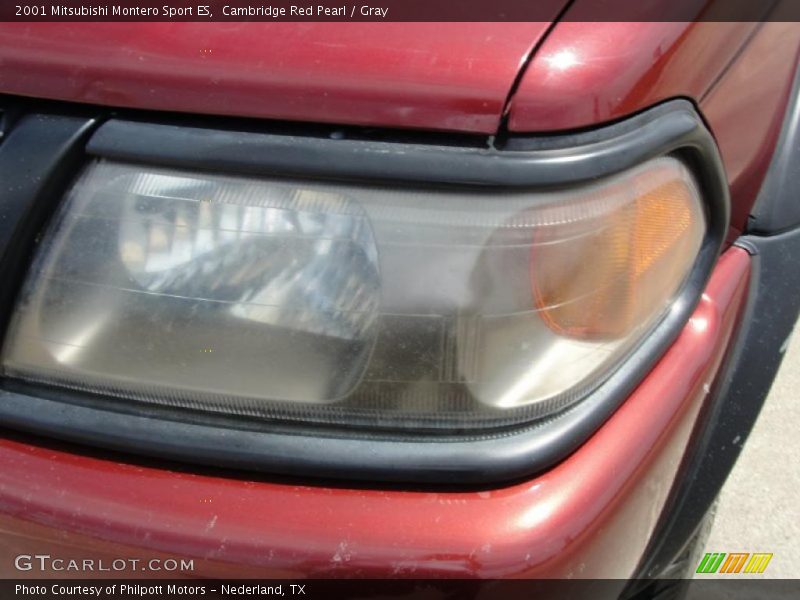 Cambridge Red Pearl / Gray 2001 Mitsubishi Montero Sport ES