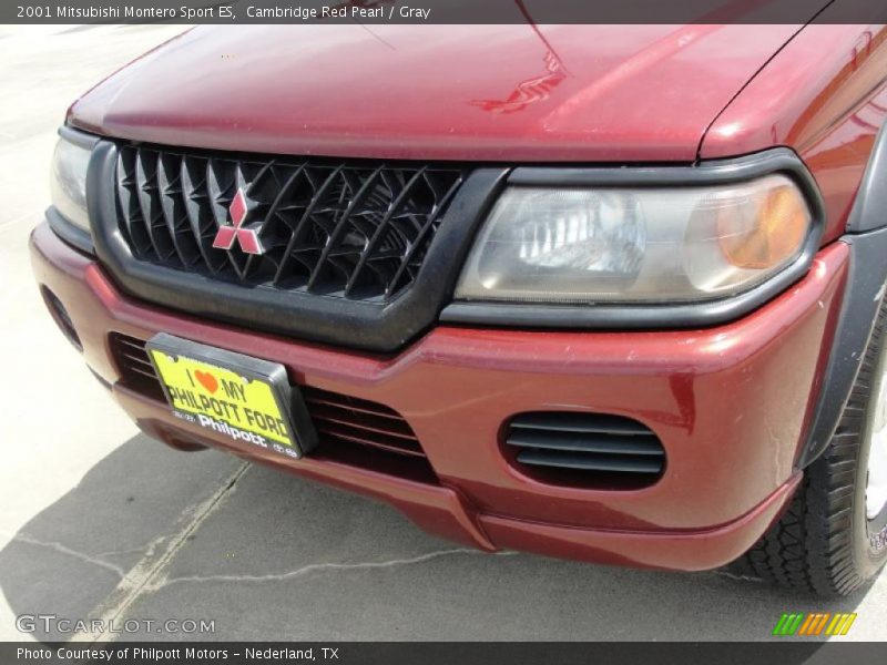 Cambridge Red Pearl / Gray 2001 Mitsubishi Montero Sport ES