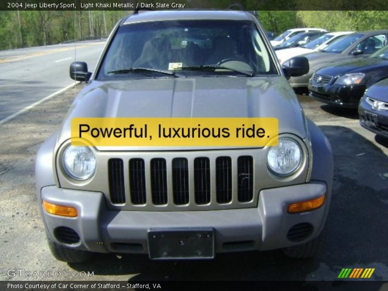 Light Khaki Metallic / Dark Slate Gray 2004 Jeep Liberty Sport