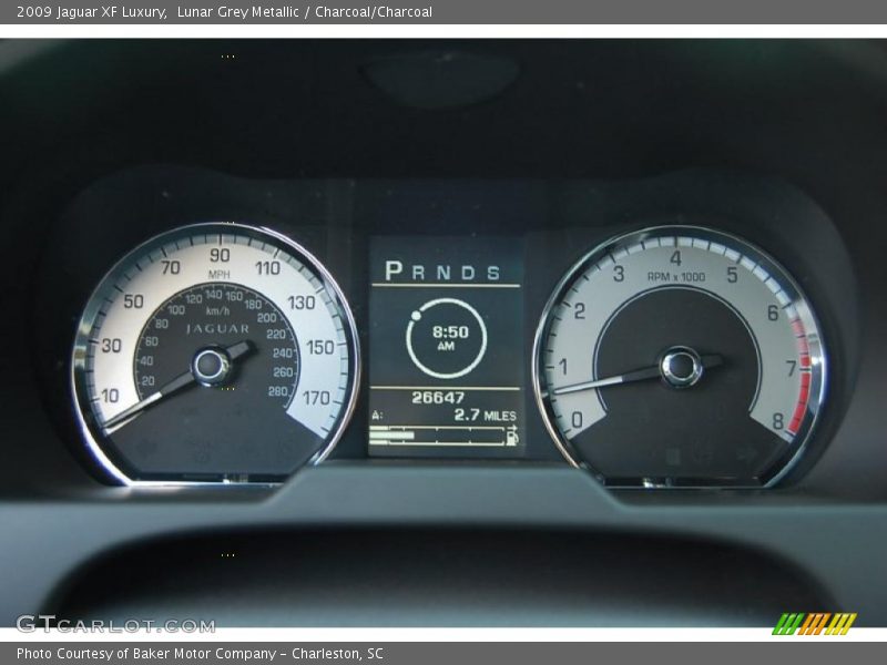 Lunar Grey Metallic / Charcoal/Charcoal 2009 Jaguar XF Luxury