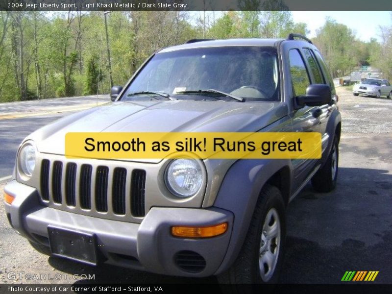 Light Khaki Metallic / Dark Slate Gray 2004 Jeep Liberty Sport