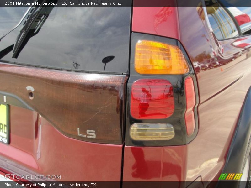 Cambridge Red Pearl / Gray 2001 Mitsubishi Montero Sport ES