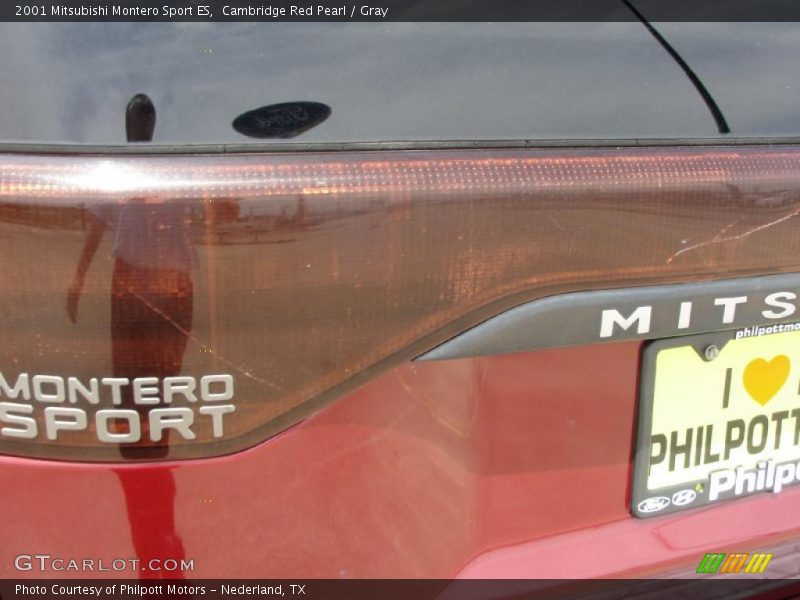 Cambridge Red Pearl / Gray 2001 Mitsubishi Montero Sport ES