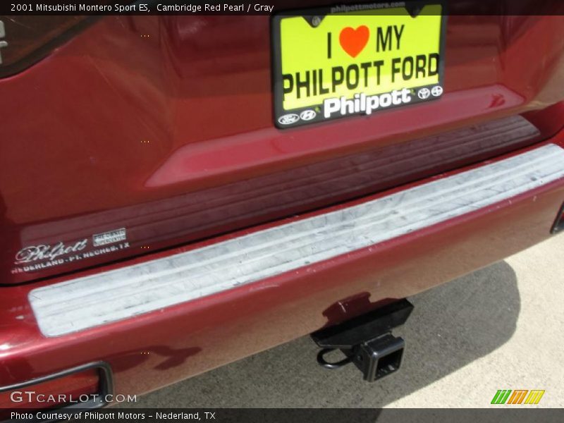 Cambridge Red Pearl / Gray 2001 Mitsubishi Montero Sport ES