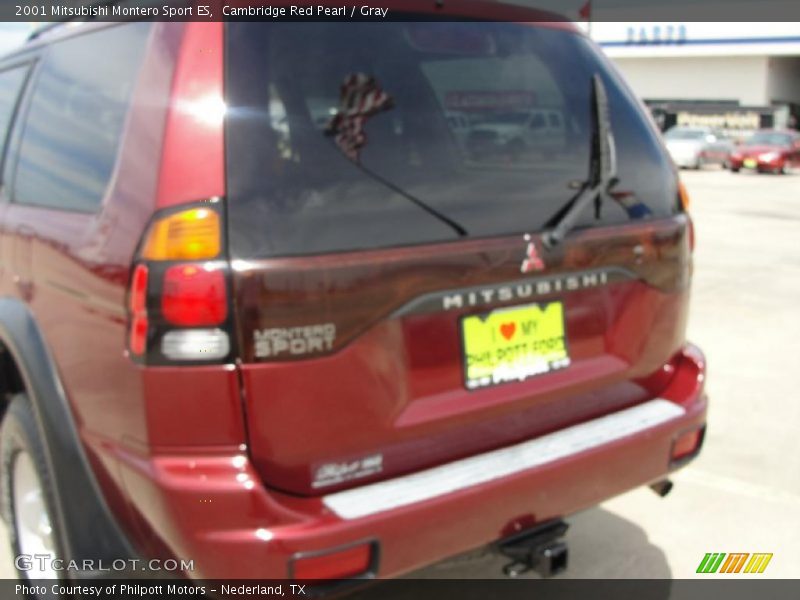 Cambridge Red Pearl / Gray 2001 Mitsubishi Montero Sport ES