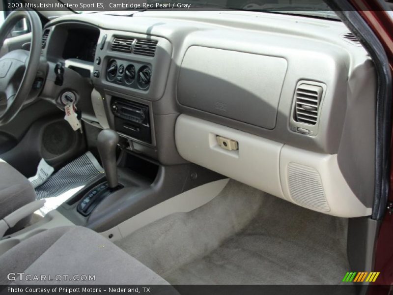 Cambridge Red Pearl / Gray 2001 Mitsubishi Montero Sport ES