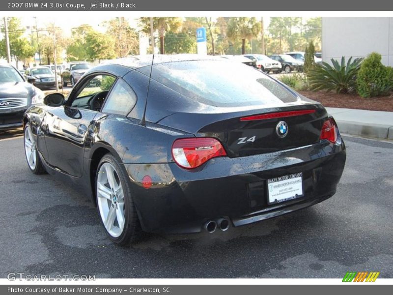 Jet Black / Black 2007 BMW Z4 3.0si Coupe