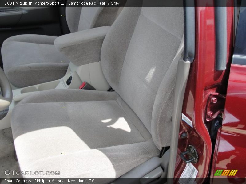 Cambridge Red Pearl / Gray 2001 Mitsubishi Montero Sport ES