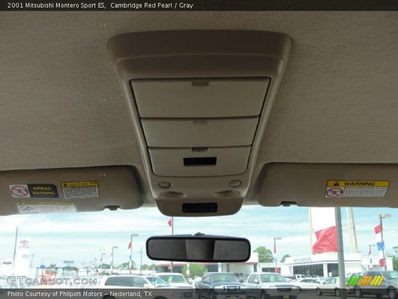 Cambridge Red Pearl / Gray 2001 Mitsubishi Montero Sport ES