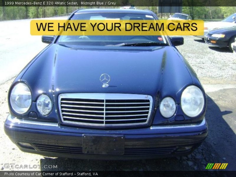 Midnight Blue / Grey 1999 Mercedes-Benz E 320 4Matic Sedan