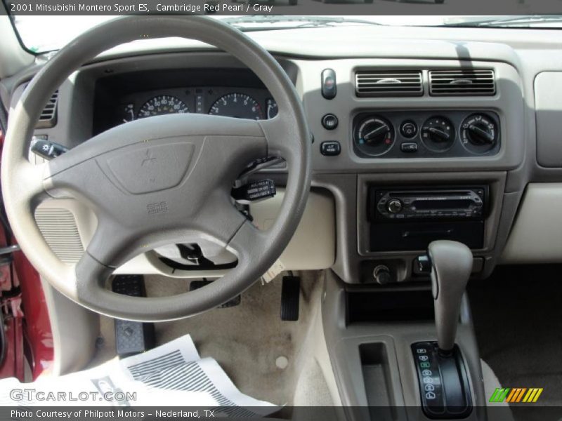 Cambridge Red Pearl / Gray 2001 Mitsubishi Montero Sport ES