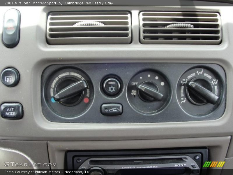 Cambridge Red Pearl / Gray 2001 Mitsubishi Montero Sport ES