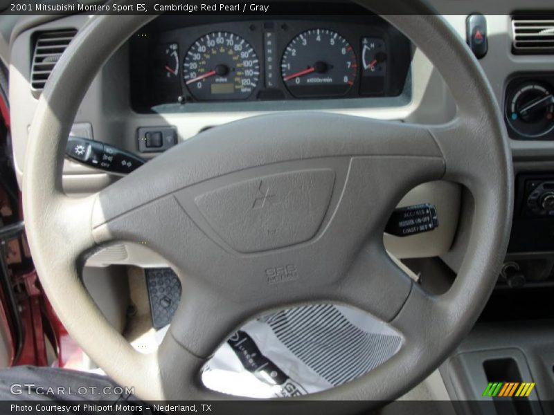 Cambridge Red Pearl / Gray 2001 Mitsubishi Montero Sport ES