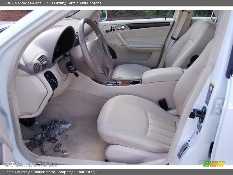 Arctic White / Stone 2007 Mercedes-Benz C 280 Luxury